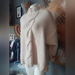 Zara Wool/Alpaca Blend Chunky Knit Sweater